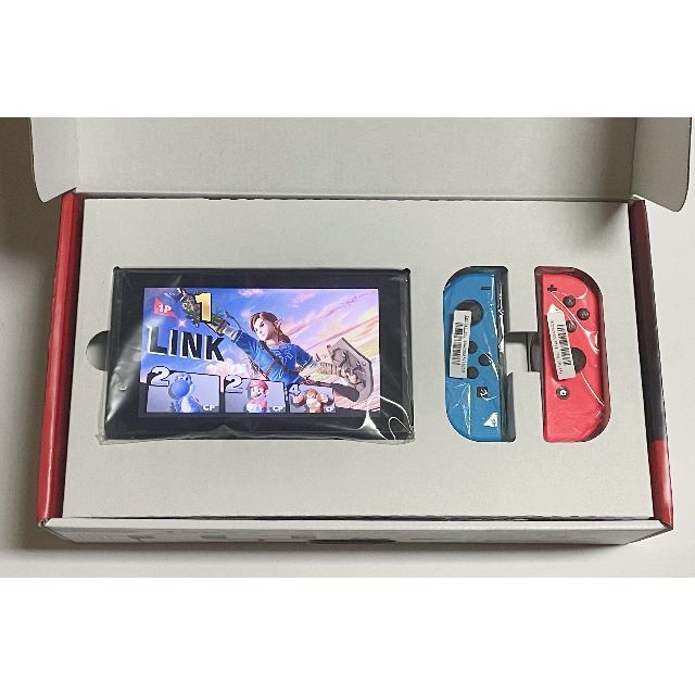 美品 新型 NINTENDO 任天堂 スイッチ Switch ブルーレッド エンタメ/ホビーのゲームソフト/ゲーム機本体(家庭用ゲーム機本体)の商品写真