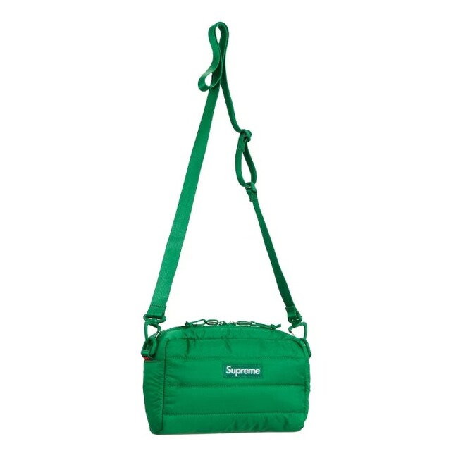 supreme puffer side bag　グリーン Green