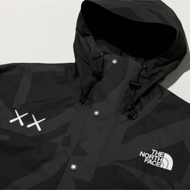 THE NORTH FACE(ザノースフェイス)のL North Face KAWS Mountain Jacket 黒 カウズ メンズのジャケット/アウター(マウンテンパーカー)の商品写真