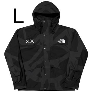 ザノースフェイス(THE NORTH FACE)のL North Face KAWS Mountain Jacket 黒 カウズ(マウンテンパーカー)