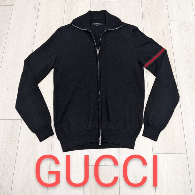 GUCCI ジップアップニット シェリーライン メンズ 美品 | フリマアプリ ラクマ