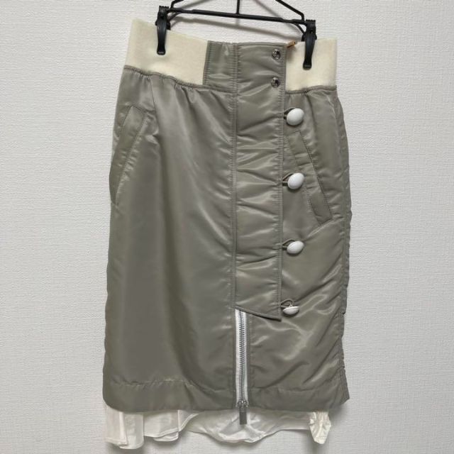 sacai MA-1 異素材ドッキングファスナージップスカート 2 - その他 sacai MA-1 異素材ドッキングファスナージップスカート 2 - その他