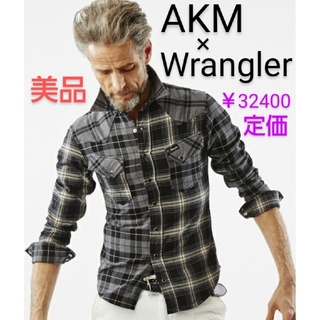 AKM × Wrangler クレイジーチェックシャツ