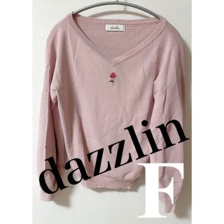 ダズリン(dazzlin)のdazzlin ヴィンテージローズ刺繍プルオーバー定価4950円(ニット/セーター)