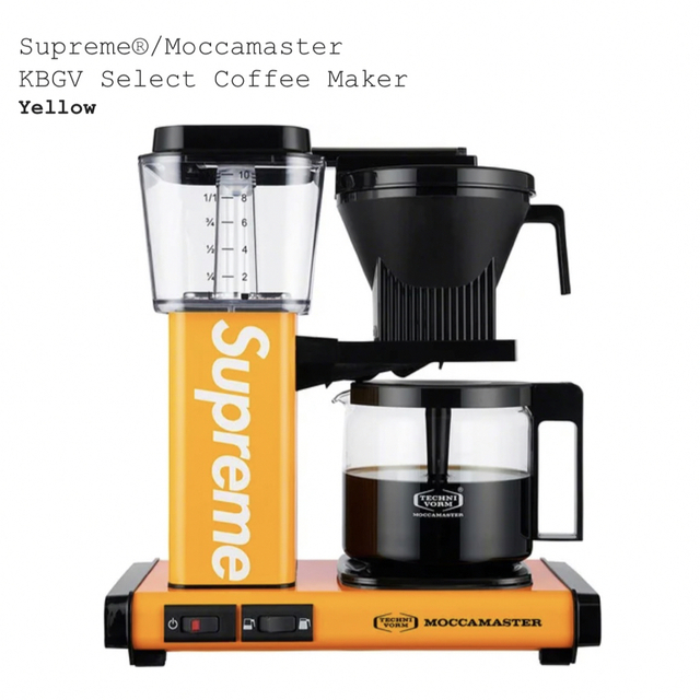 Supreme - 【新品】Moccamaster KBGV Select Coffee Maker