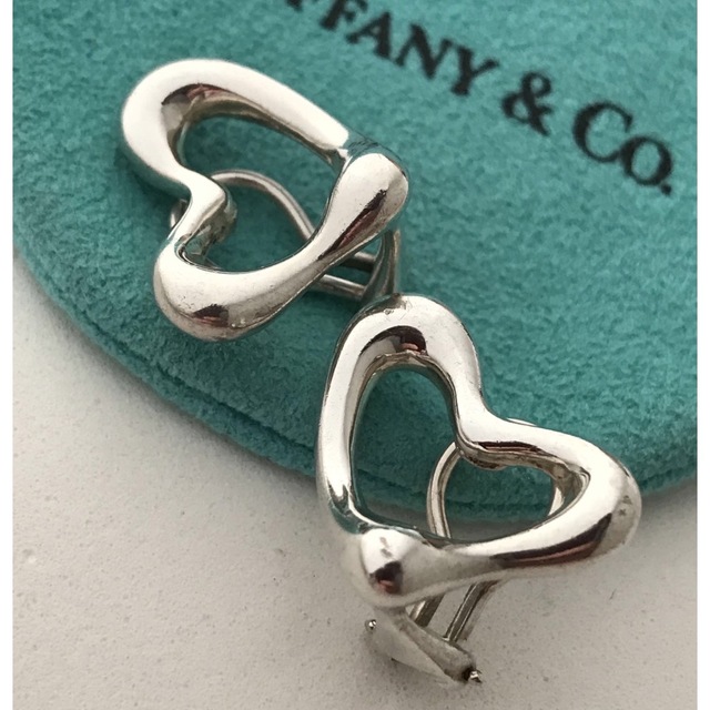 Tiffany ヴィンテージ オープンハート イヤリング 【2022福袋】 8568円