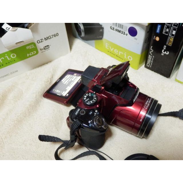 ❤️動作品❤️P510赤❤️ニコン・COOLPIX❤️今は、付属品付き