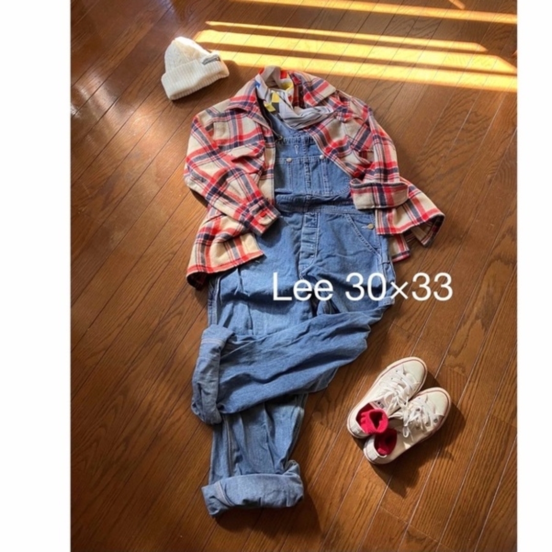 Lee(リー)の90s Lee ウォッシュ加工のだぼっとオーバーオール 32×33 サロペット メンズのパンツ(サロペット/オーバーオール)の商品写真