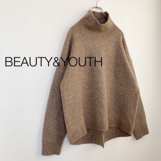 ビューティアンドユースユナイテッドアローズ(BEAUTY&YOUTH UNITED ARROWS)の★ビューティーアンドユース★キャメル入りハイネックニット(ニット/セーター)