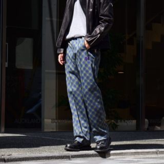 needles ニードルス ヒザデル トラックパンツ 22ss サックスブルー