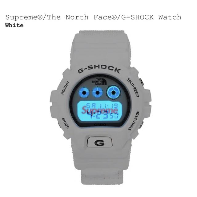 SUPREME シュプリーム ×THE NORTH FACE ノースフェイス 22AW TNF/G-SHOCK Watch 腕時計 ホワイト 正規品 / 29678