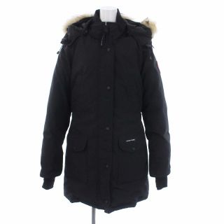 カナダグース(CANADA GOOSE)のカナダグース トリリウムパーカー ダウンコート アウター フード ファー L 黒(ダウンコート)