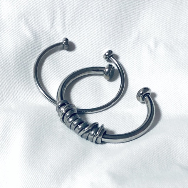 Soierie(ソワリー)のSoierie／Coil bangle (2P) レディースのアクセサリー(ブレスレット/バングル)の商品写真