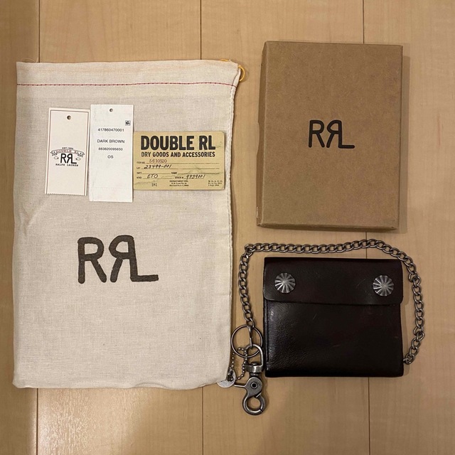 RRL(ダブルアールエル)の(ダブルアールエル) RRL イタリアンレザー コンチョ チェーン ウォレット  メンズのファッション小物(折り財布)の商品写真