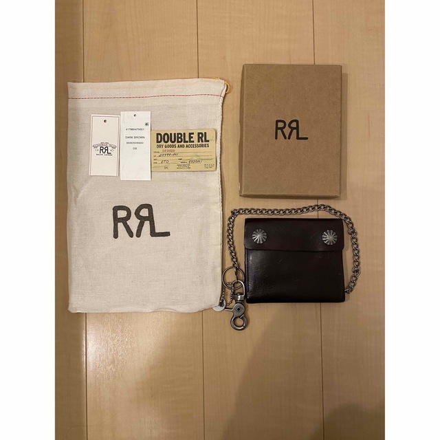 (ダブルアールエル) RRL イタリアンレザー コンチョ チェーン ウォレット