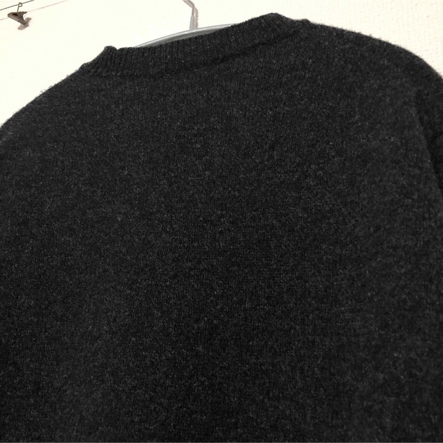 COMOLI(コモリ)のCOMOLI ラムズウール クルーネック ニットセーター 3 チャコール メンズのトップス(ニット/セーター)の商品写真