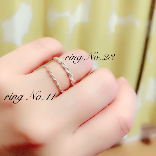 ring No.11♡silver925 ツイストリング レディースのアクセサリー(リング(指輪))の商品写真