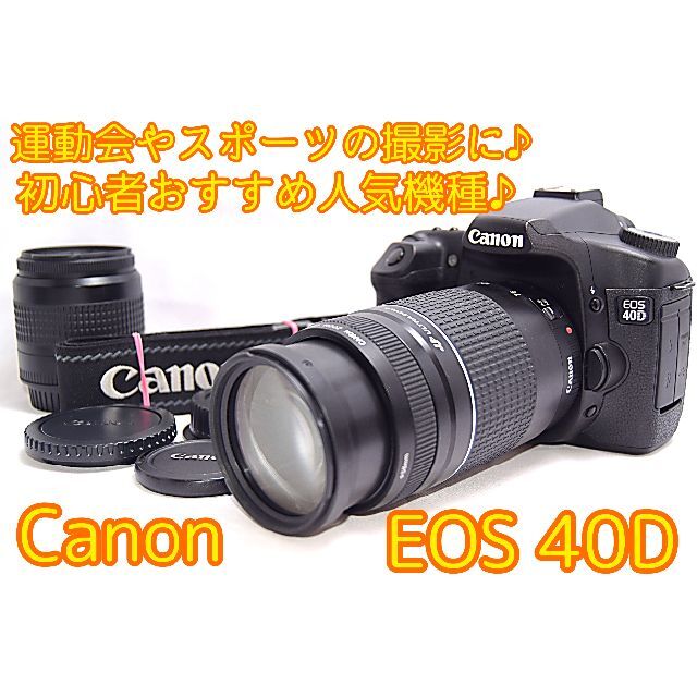 ❤️簡単操作❤️Canon EOS 40D❤️Wレンズセット❤️高画質❤️カメラ