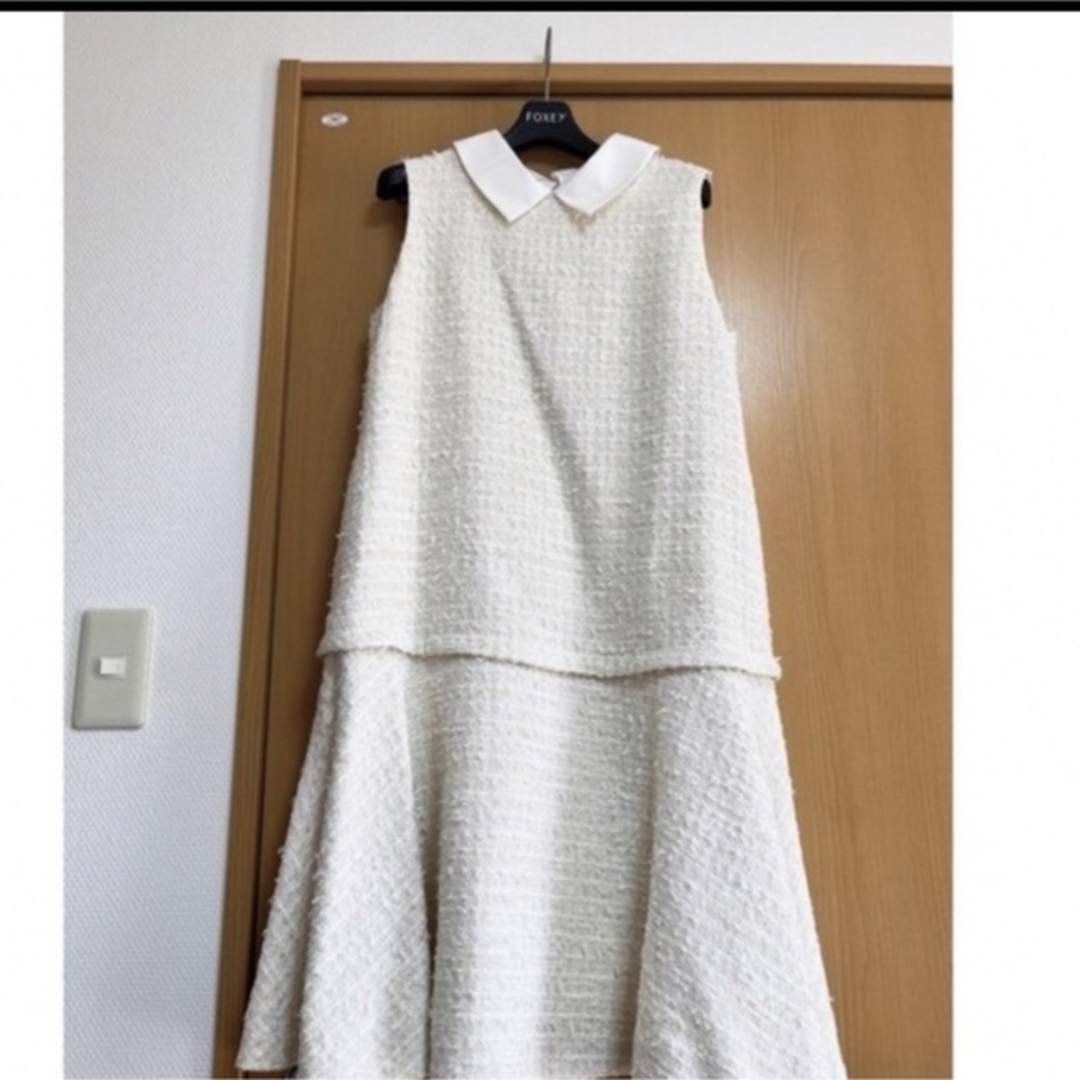 およそ88センチくらいです♡極品♡フォクシー ツイードワンピース