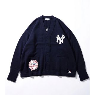 フリークスストア(FREAK'S STORE)の【新品タグ付】MLB 別注 New York カーディガンWEB限定品(カーディガン)