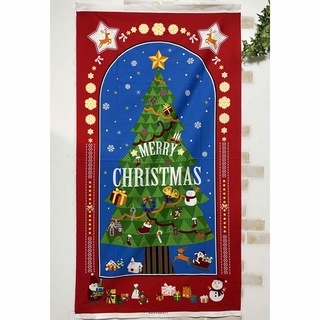 クリスマスツリー  クリスマスタペストリー　壁飾り　生地　新品未使用
