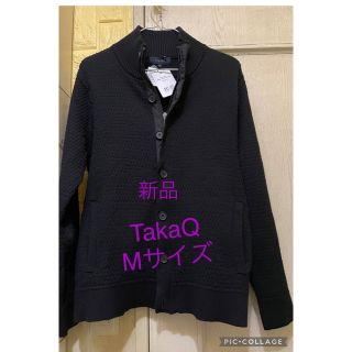 タカキュー(TAKA-Q)の【新品】Taka-Q  タカキューメンズカーディガン　Mサイズ　お洒落なデザイン(カーディガン)