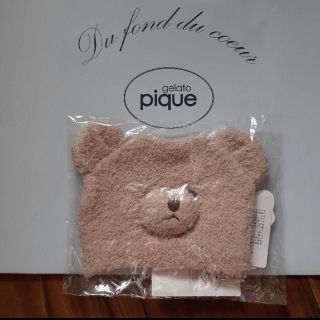 ジェラートピケ(gelato pique)の新品タグ付き♡完売品！ジェラートピケ ベビモコキャップ ベア　くまさん耳付き帽子(帽子)