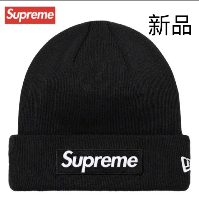 Supreme New Era® Box Logo Beanie "BLACK"帽子