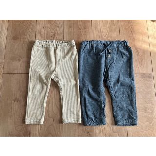 ムジルシリョウヒン(MUJI (無印良品))の男の子 ベビー 長ズボン セット 無印良品 H&M 80センチ セット(パンツ)