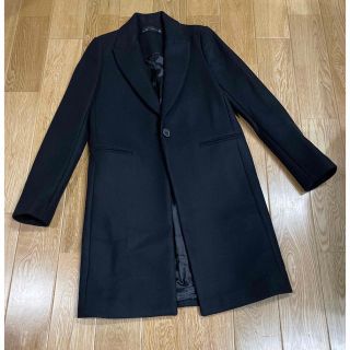 ザラ(ZARA)のZARA   黒　ロングコート　XS(ロングコート)