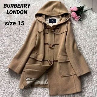 バーバリー(BURBERRY)の美品 大きいサイズ  15 バーバリー　 ノバチェック ダッフルコート　ジップ付(ダッフルコート)