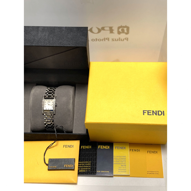最安値 FENDI フェンディ 36pダイヤ 電池新品交換済 レディース腕時計