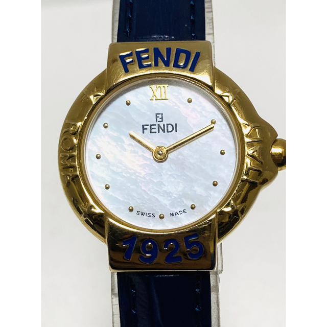 極美品！　FENDI フェンディ　電池&ベルト新品　レディース腕時計