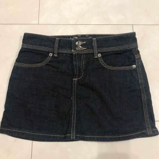 トミーヒルフィガー(TOMMY HILFIGER)のHILFIGER DENIMトミーヒルフィガー デニムスカート 0サイズ(ミニスカート)