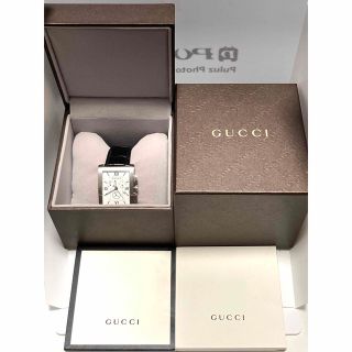 グッチ(GUCCI)の超美品　GUCCI グッチ　クロノグラフ　電池&ベルト新品交換済み　メンズ腕時計(腕時計(アナログ))