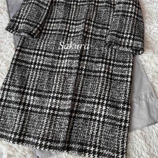 ヘルノHERNO ツィードロングコート タグ付き未使用