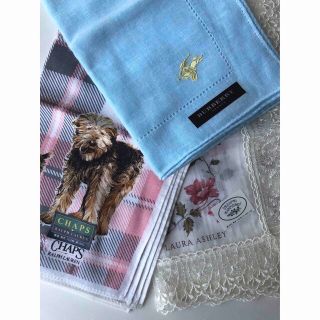 ラルフローレン(Ralph Lauren)の新品　ハンカチ3枚セット　ラルフローレン　チャップス　ローラアシュレイ(ハンカチ)