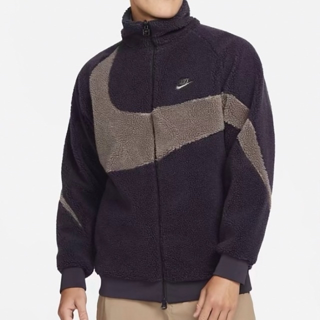 NIKE ナイキ SWOOSH リバーシブル ボアジャケット パープル 3XL