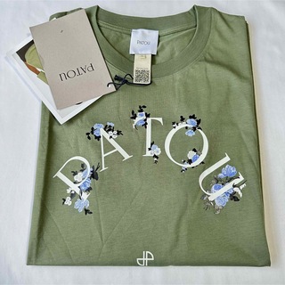 パトゥ(PATOU)の新品未着用 L PATOU オーガニックコットン フローラル パトゥロゴTシャツ(Tシャツ(半袖/袖なし))