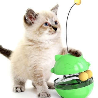 ❤大人気❤😺❤️ 猫 おもちゃ ボール❤️😺緑 エサ おやつ