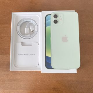 アイフォーン(iPhone)の美品iPhone12 64GB グリーン　ソフトバンク　フリー(スマートフォン本体)