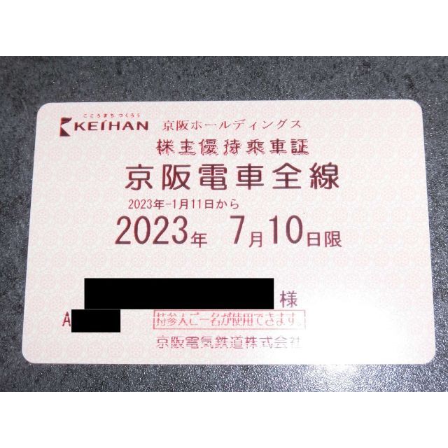 【2セット】京阪株主優待乗車券＋優待冊子