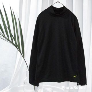 ミズノ(MIZUNO)のミズノ【M】黒 ハイネック 長袖Tシャツ BREATHTHEMO スポーツ(Tシャツ/カットソー(七分/長袖))