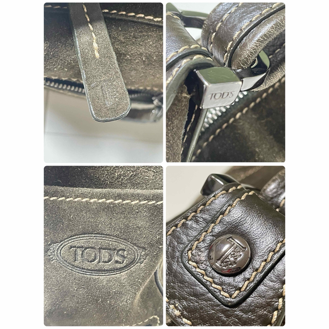 TOD'S(トッズ)のレア　TOD'S トッズ　ワンショルダーバッグ ハンドバッグ　スエード革 レディースのバッグ(ハンドバッグ)の商品写真