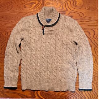 ポロラルフローレン(POLO RALPH LAUREN)のラルフローレン　ショールカラーニット　パッチ　ralph lauren(ニット/セーター)