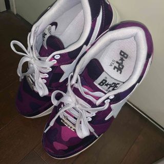 アベイシングエイプ(A BATHING APE)のBape Sta パープル26cm(スニーカー)