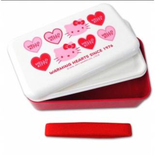 ハローキティ(ハローキティ)の【新品・未使用】ハローキティ❤︎お弁当箱❤︎ハート❤︎(弁当用品)