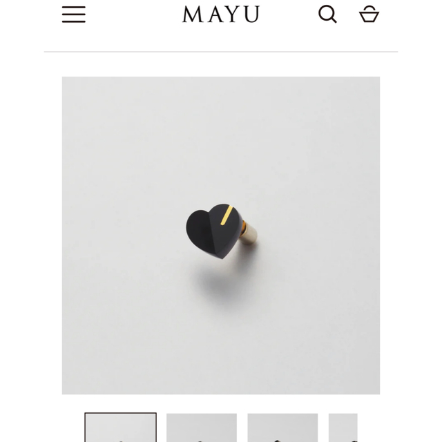 MAYU - UNITED ARROWS <MAYU>PRISM ミニハート 片耳ピアスの MAYU - UNITED ARROWS <MAYU>PRISM ミニハート 片耳ピアスの