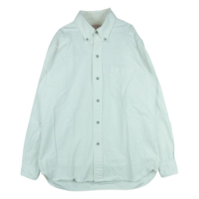 BONCOURA ボンクラ BD Long sleeve shirt ボタンダウン 長袖 シャツ コットン 日本製 ホワイト系 38のサムネイル