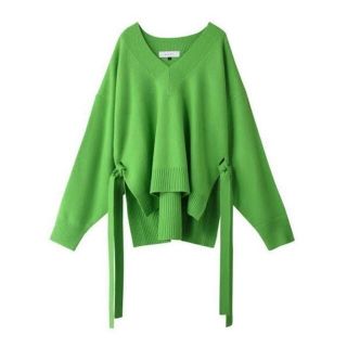 ルシェルブルー(LE CIEL BLEU)のLE CIEL BLEU💚新品未使用 ウールカシミヤVネックニット ルシェル(ニット/セーター)